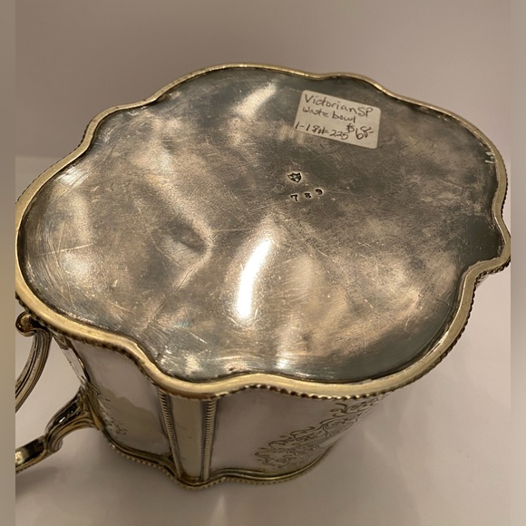 Antique Victorian Silver Plate Waste Bowl - Picture 10 of 12